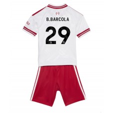Liverpool Bradley Barcola #29 Bortaställ Barn 2026-27 Korta ärmar (+ Korta byxor)